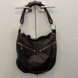 Aleya New York Brown Leather Wendy Large Hobo Bag